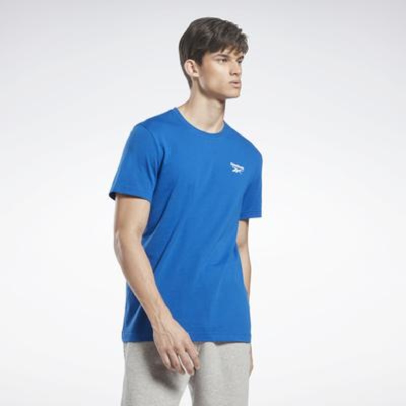 Reebok Mens Regular fit Short Sleeve T-Shirt Shirt Small Blue