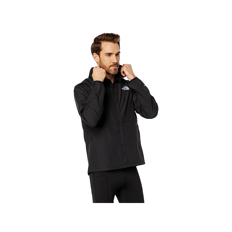 The North Face Mens Regular fit Windbreaker Coat Small Black Solid Packable