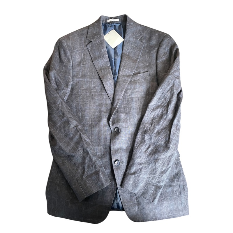 Bar Iii Mens Slim fit Blazer 36 R Black Plaid