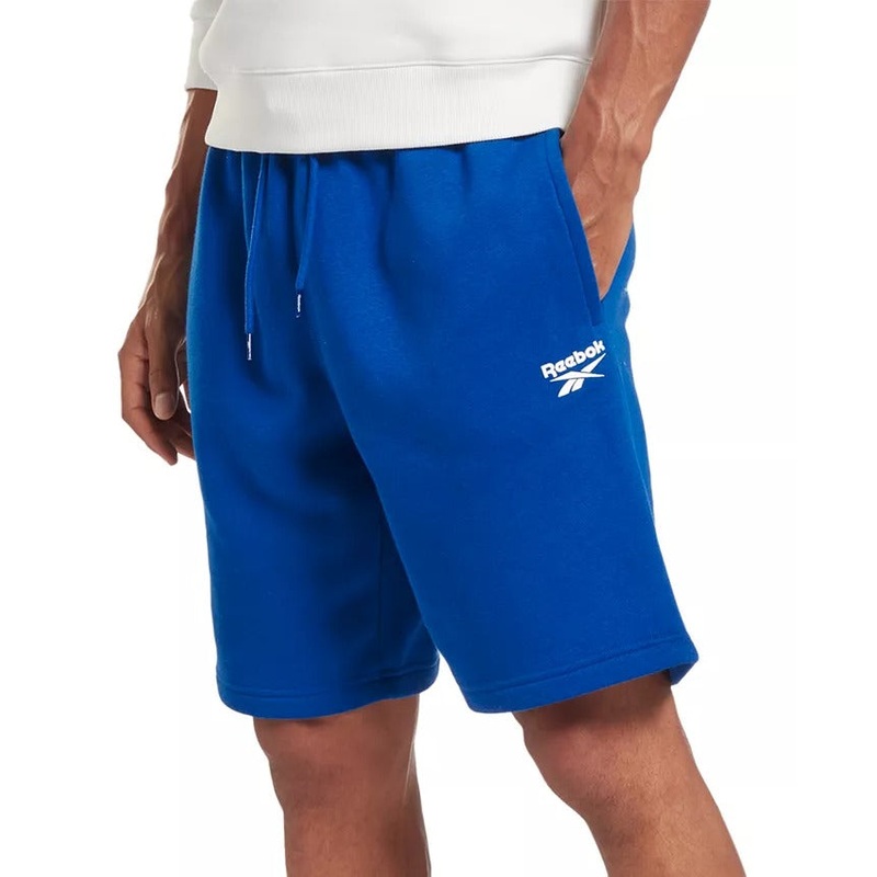 Reebok Men's Identity Small Logo Fleece Sweat Shorts XL Vector Blue