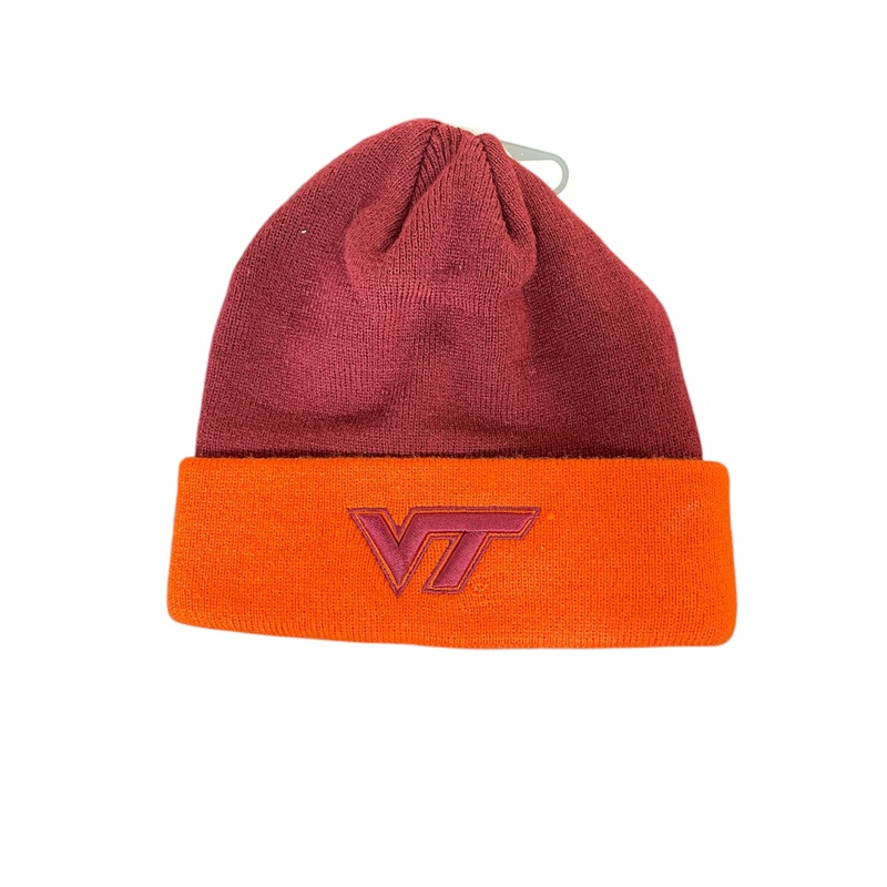 Virginia Tech Hokies Maroon Orange Core 2-Tone Cuffed Knit Hat Beanie OSFA