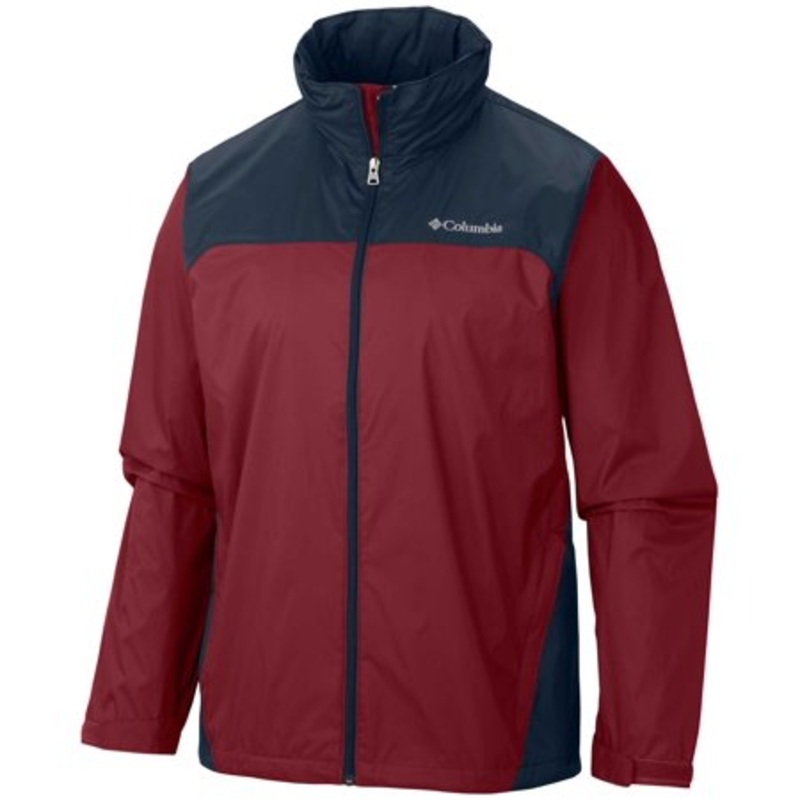 Columbia Men Regular fit Long Sleeve Raincoat Coat XXL Red Solid