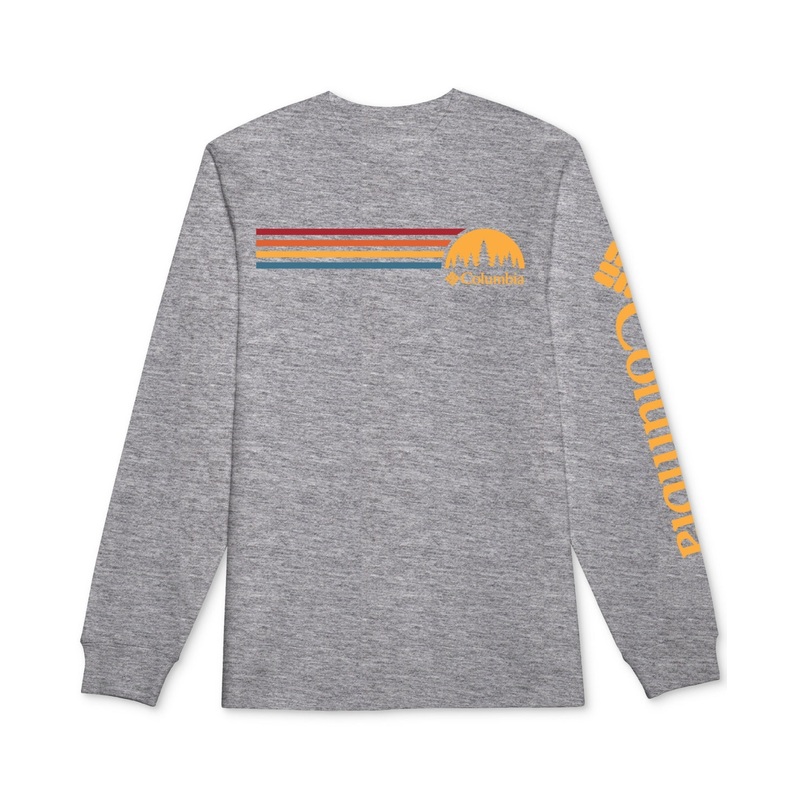 Columbia Men Regular fit Long Sleeve T-Shirt Shirt XL Grey Solid
