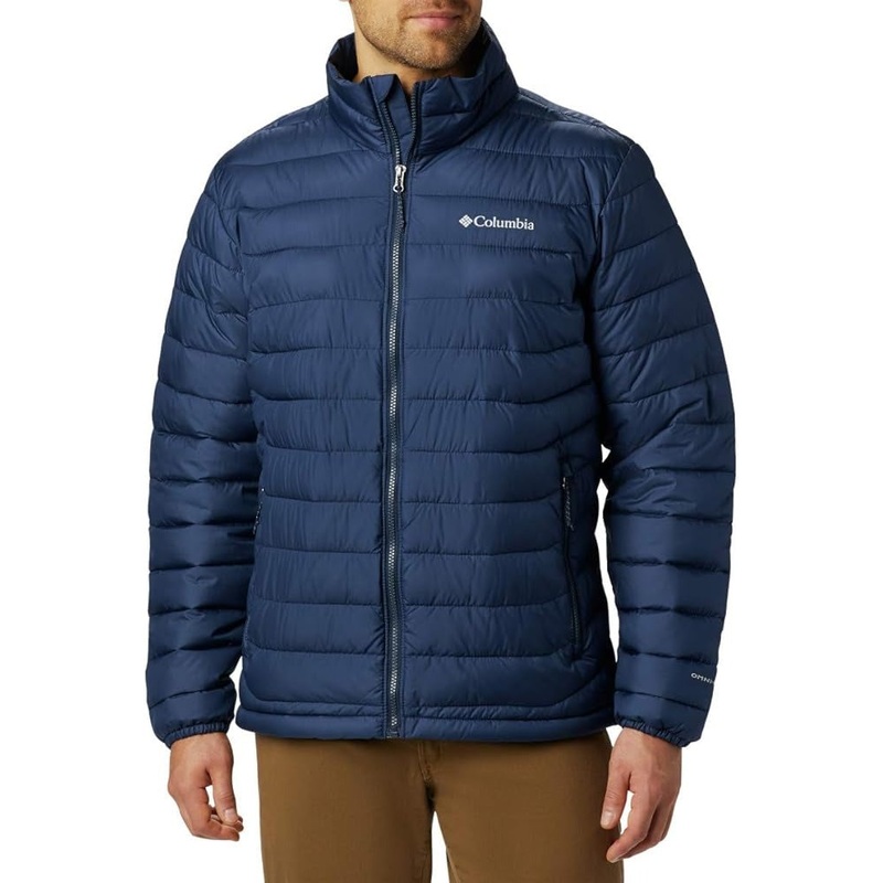 Columbia Men Regular fit Puffer Jacket Coat Small Blue Solid