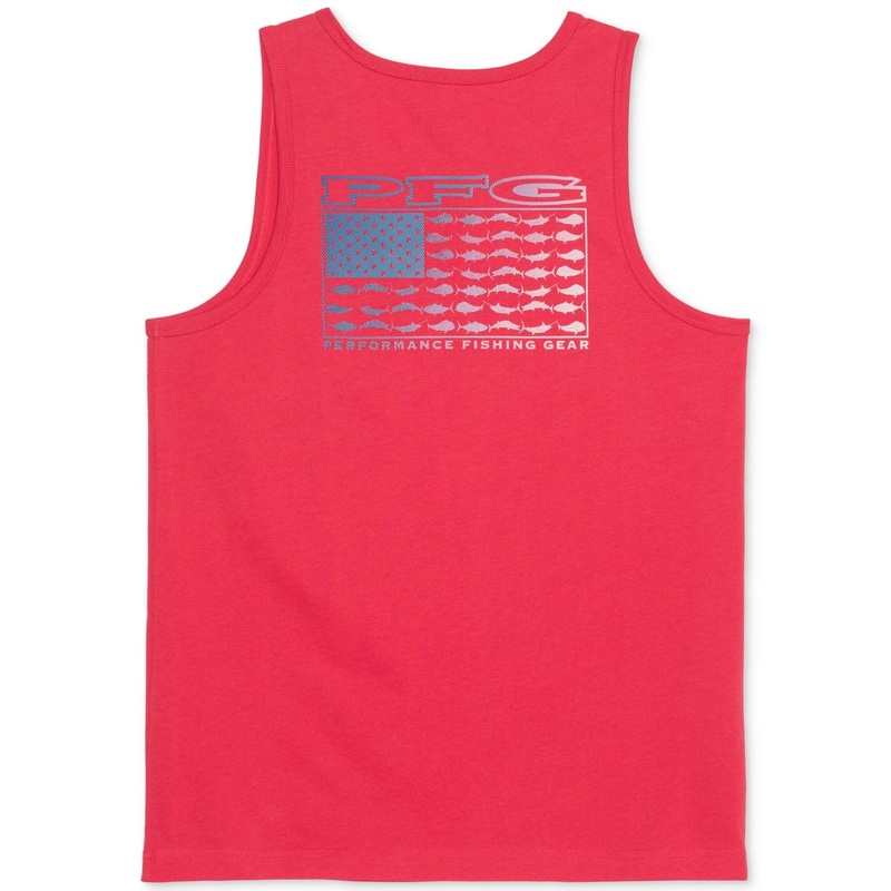 Columbia Men Regular fit Sleeveless Graphic Tank Top Shirt XXL Red Solid