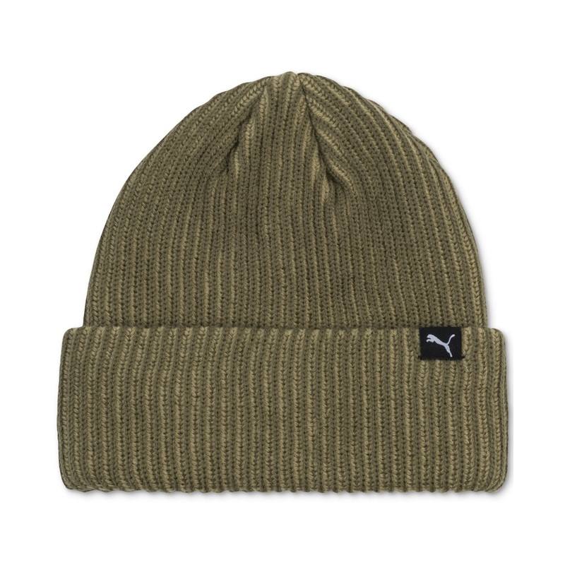 Puma Men Regular fit Beanie Hat One Size Olive Green