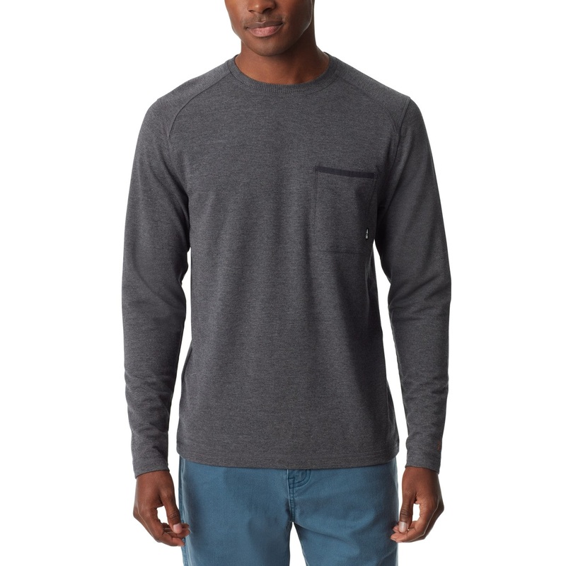 Bass Outdoor Men Regular fit Long Sleeve T-Shirt Shirt Large Blue Solid