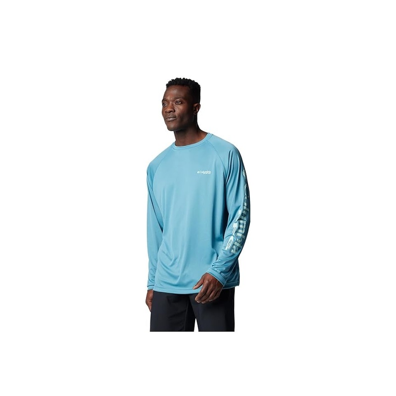 Columbia Men Regular fit Long Sleeve T-Shirt Shirt Large Blue Solid