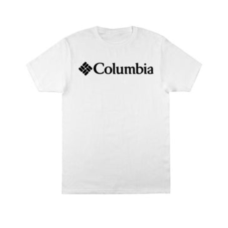 Columbia Men Regular fit Short Sleeve T-Shirt Shirt Medium White Solid