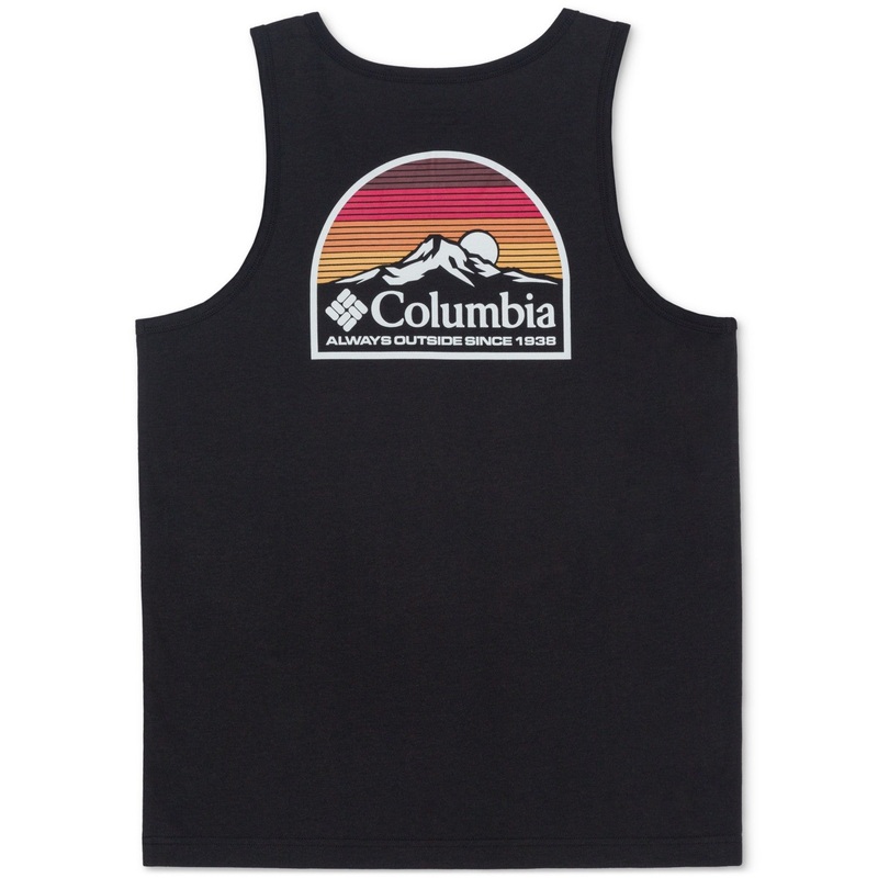 Columbia Men Regular fit Sleeveless Tank Top Shirt Large Black Solid
