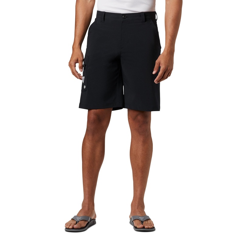 Columbia Men Regular fit Swimwear Tackle Shorts 40 Black Solid