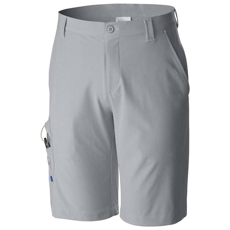 Columbia Mens Regular fit Terminal Tackle Shorts 40 / 10 Grey Solid