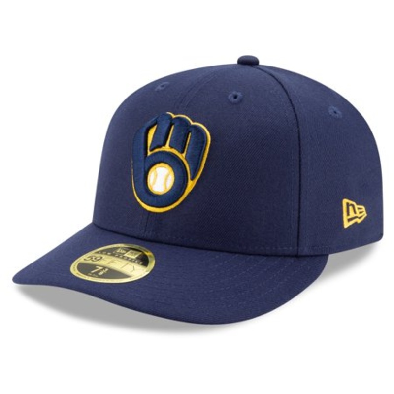 New Era Milwaukee Brewer On Field Low Profile 59FIFTY Hat Fitted 7 1/2,