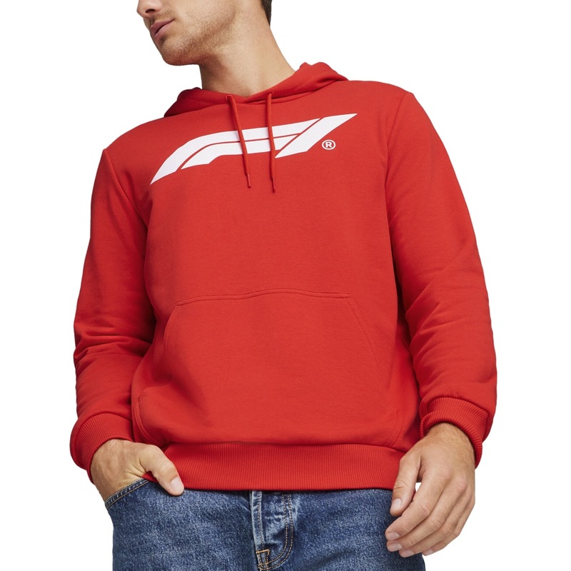 Puma Men Regular fit Long Sleeve Hoodie Sweatshirt XXL Red Solid