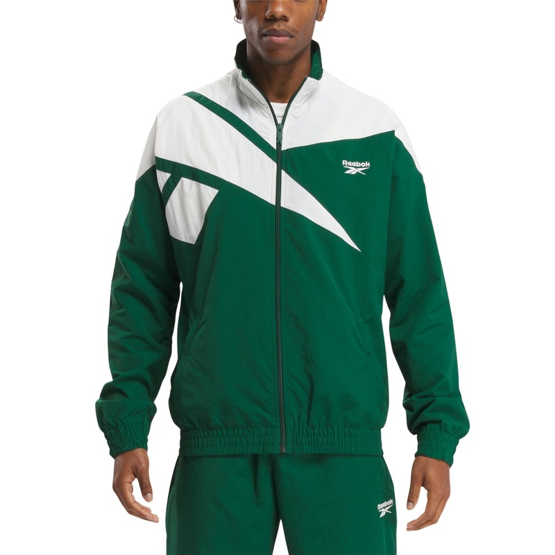Reebok Men Regular fit Track Jacket Coat Large Green