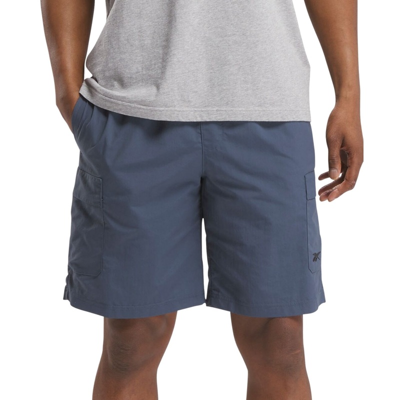 Reebok Mens Regular fit Cargo Shorts Small / 9 Grey Solid