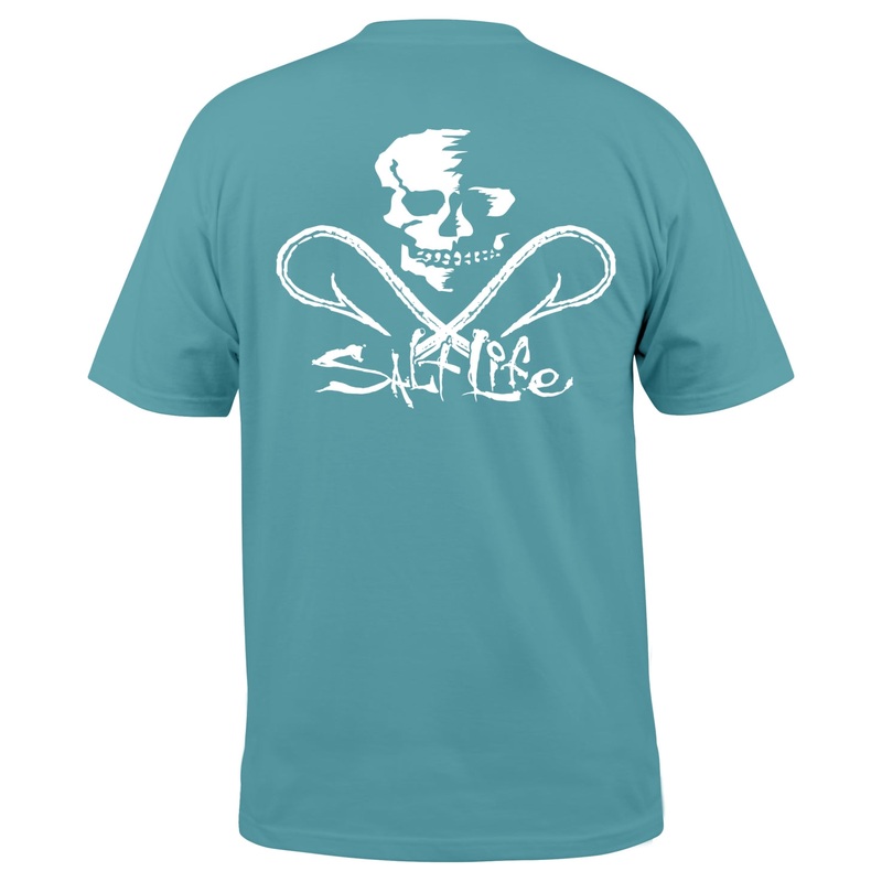 Salt Life Men Regular fit Short Sleeve T-Shirt Shirt Medium Green Solid
