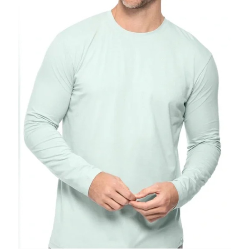 Alfani Men Regular fit Long Sleeve T-Shirt Shirt XXXL Blue Solid