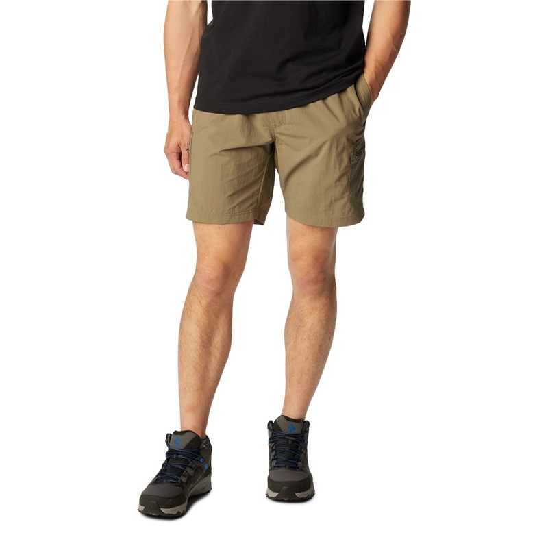 Columbia Mens Regular fit Casual Mountaindale Shorts Large / 8 Green Solid