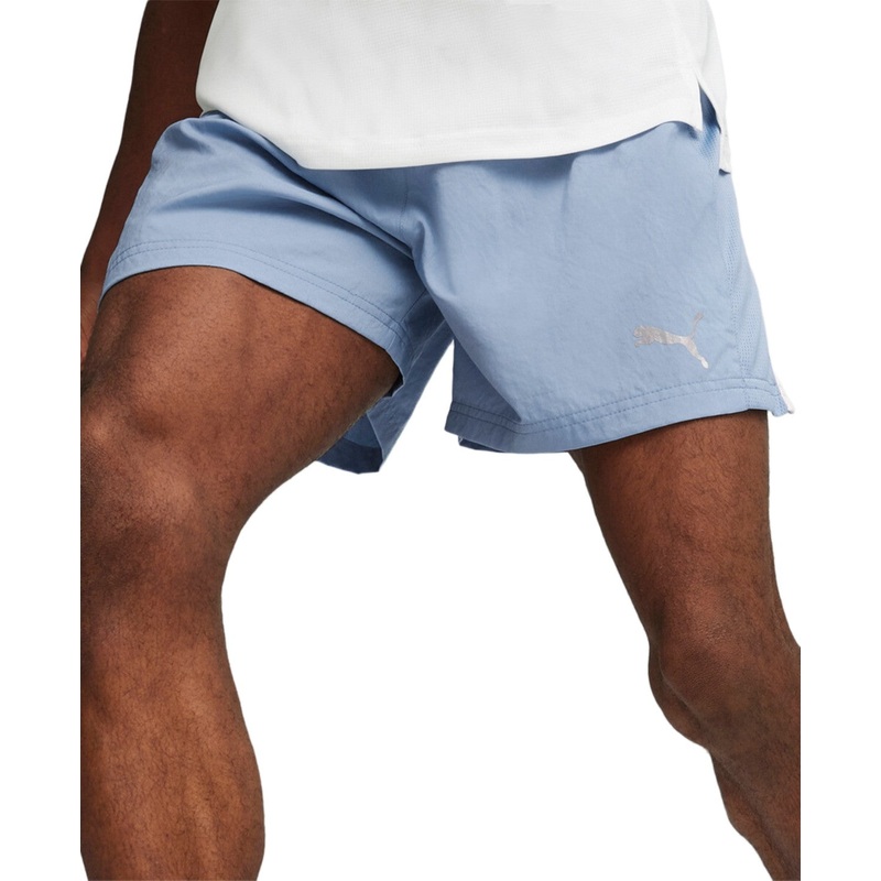 Puma Mens Regular fit Casual Running Shorts Large / 5 Blue Solid