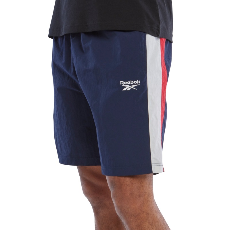 Reebok Mens Regular fit Crinkle Shorts Large / 9 Blue Solid