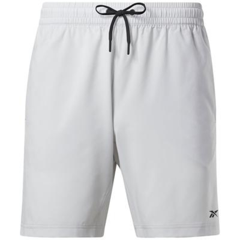 Reebok Mens Regular fit Drawstring Shorts XL / 9 Grey Solid Moisture Wicking
