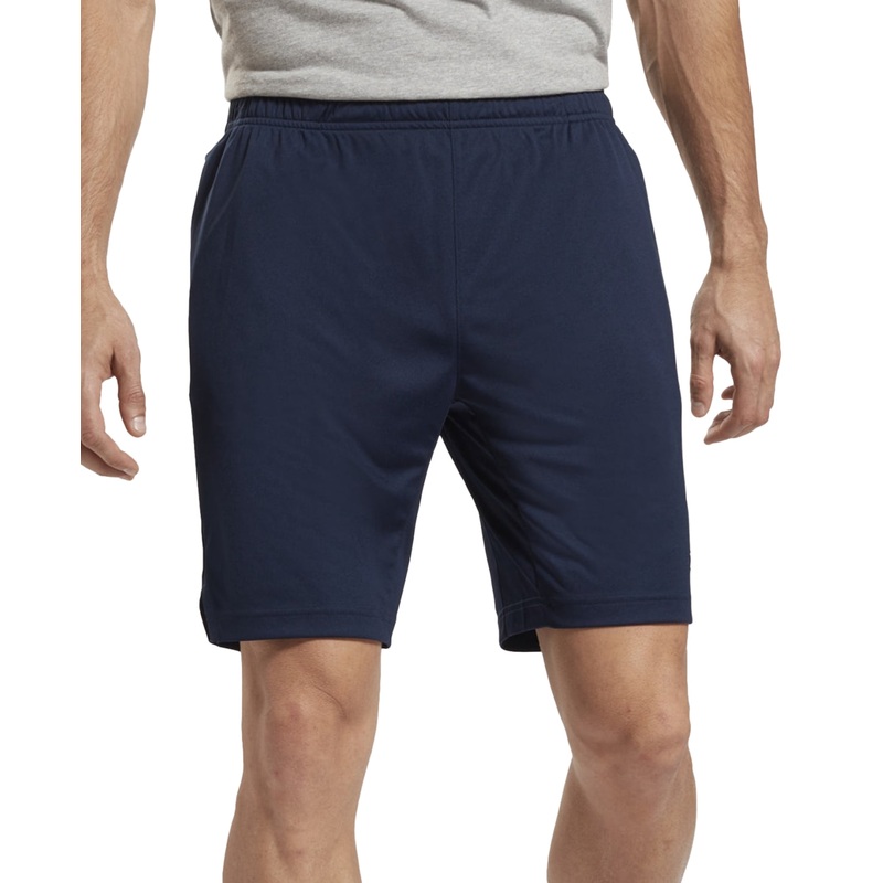 Reebok Mens Regular fit Shorts XXL / 8 Blue Solid Moisture Wicking