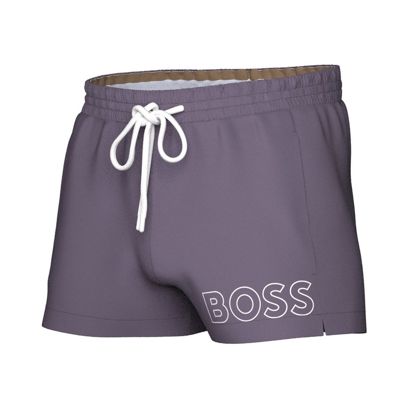 Hugo Boss Mens Regular fit Swim Trunks Swimwear XXL / 3 Purple Solid