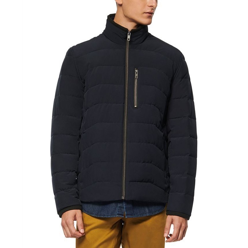 Marc New York Men's Carlisle Stretch Packable Moto Jacket XXL 2XL Navy Blue