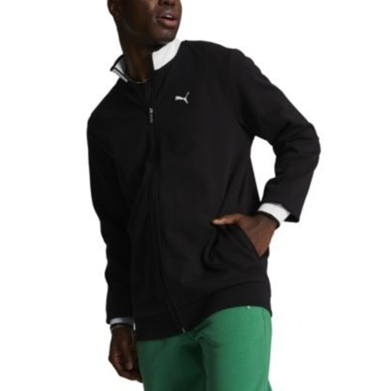 Puma Men's Vintage Sport Regular-Fit Full-Zip Track Jacket Small Black
