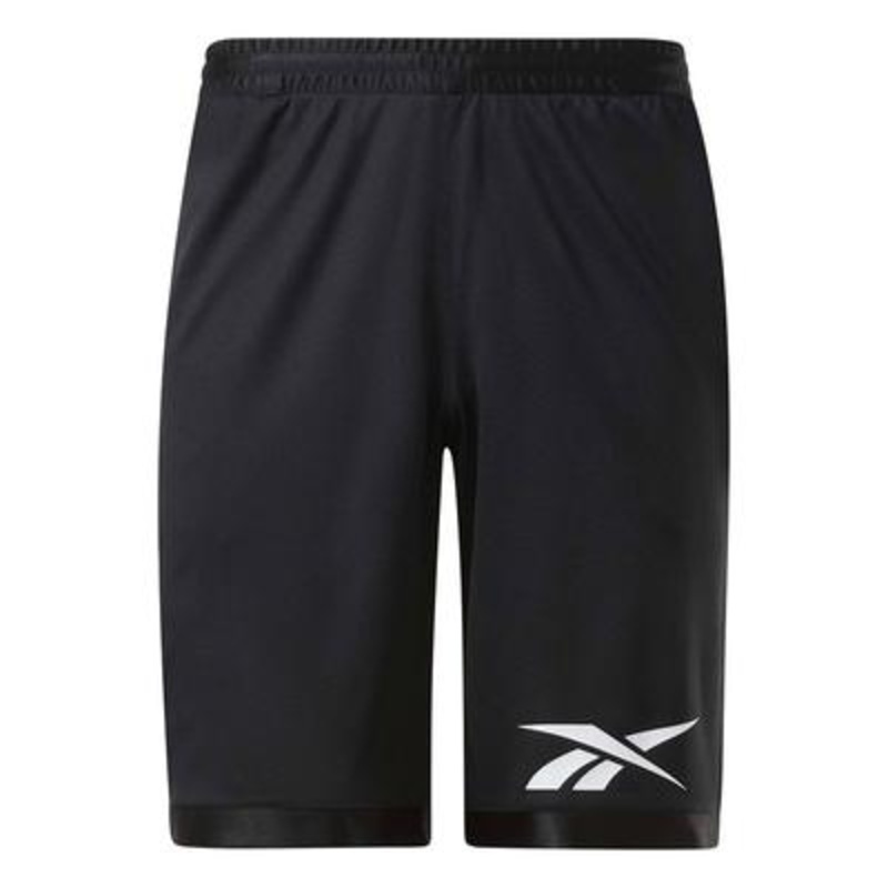Reebok Mens Regular fit Mesh Basketball Shorts Medium / 11 Black Solid