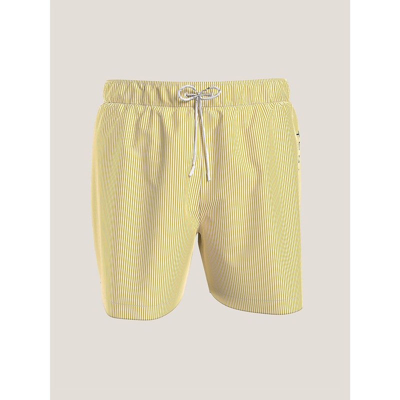 Tommy Hilfiger Mens Regular fit Swim Trunks Swimwear XXL / 5 Yellow Striped