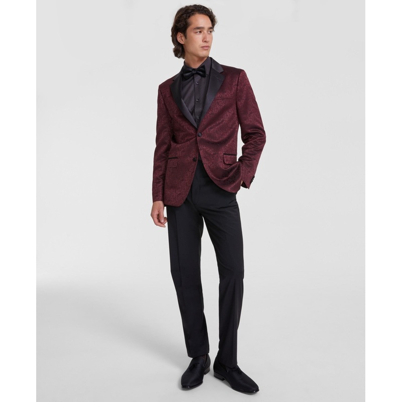 Vince Camuto Mens Slim fit Sport Coat Blazer 36 S Red
