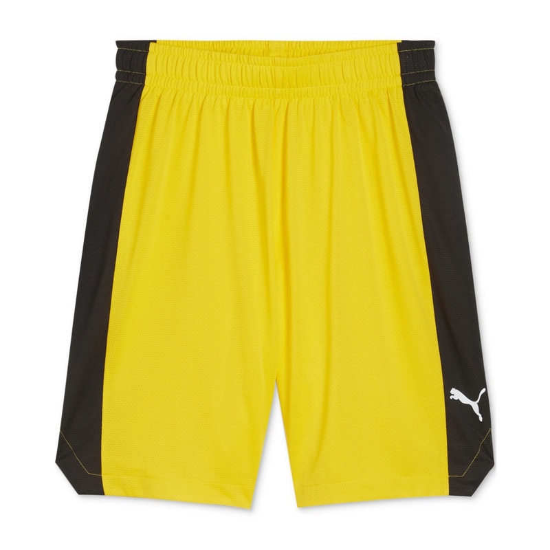 Puma Mens Regular fit Basketball Shorts Large / 9 Yellow Solid
