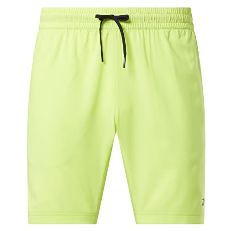 Reebok Mens Regular fit Drawstring Fitness Shorts Large / 9 Yellow