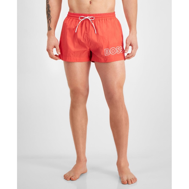 Hugo Boss Mens Regular fit Swim Trunks Swimwear XXL / 3 Pink Solid