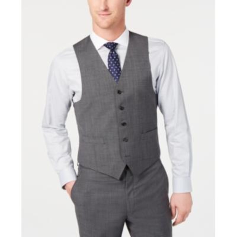 Lauren Ralph Lauren Men Classic fit Button-Up Vest Small Grey