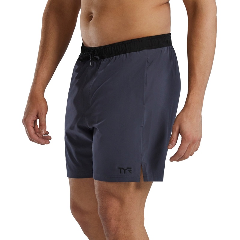 Tyr Mens Regular fit Volley Shorts XL / 7 Grey Solid