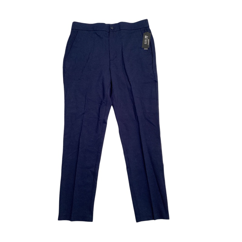 Alfani Men's Modern Knit Suit Dress Pants Neo Navy Blue 40 x 30