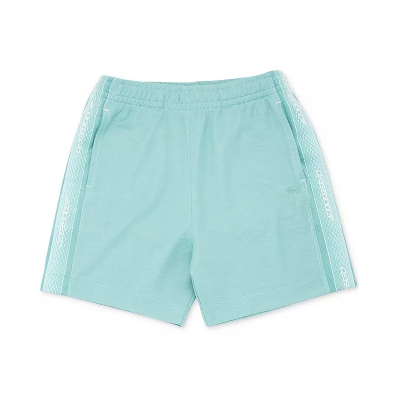 Lacoste Men's Relaxed Fit Piqu Logo Tape Shorts 9 / 4XL Blue