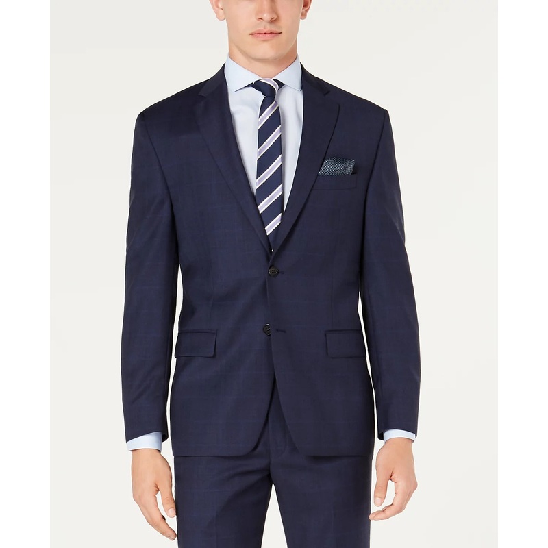 Lauren Ralph Lauren Men's Classic UltraFlex Stretch Suit Jacket 48L Blue Plaid