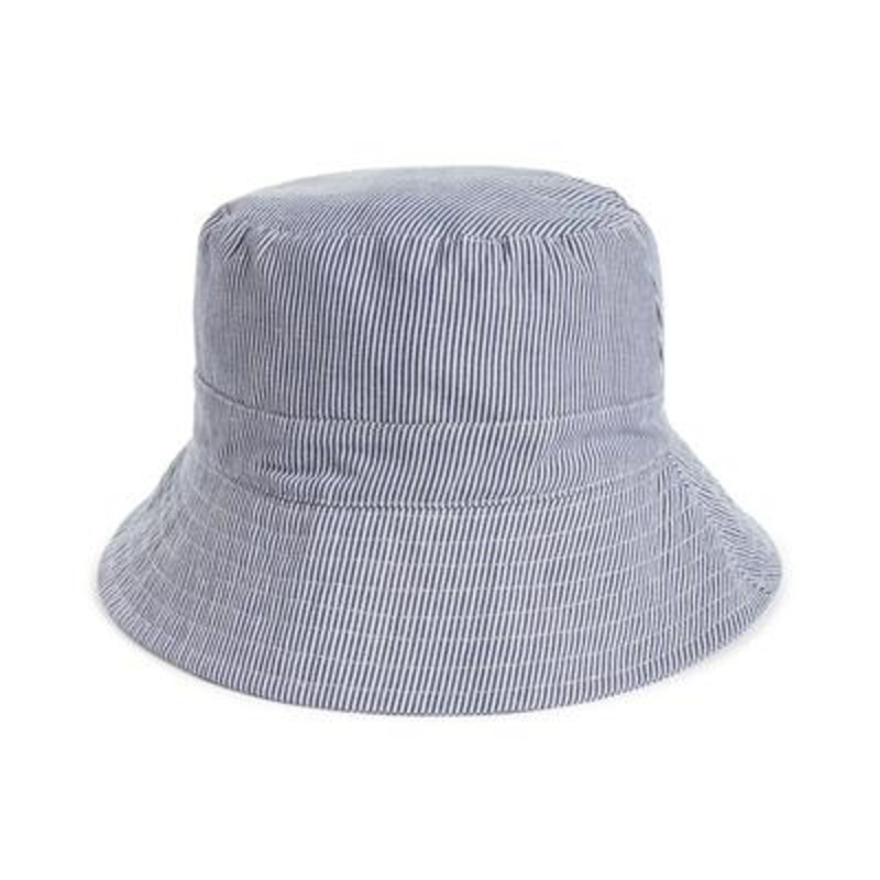 Club Room Men's Striped Bucket Hat Light Blue White
