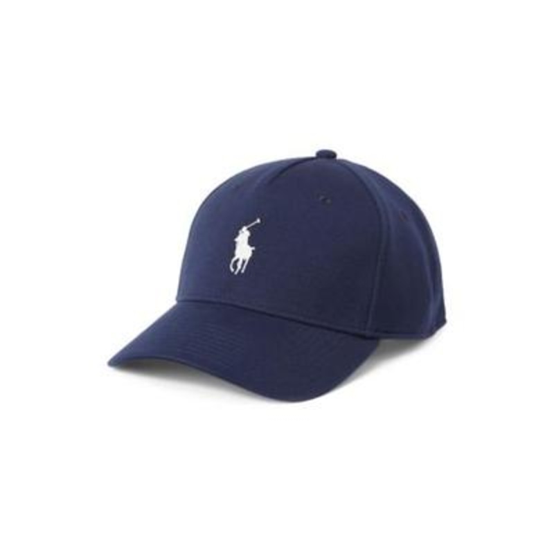 Polo Ralph Lauren Men's Double Knit Jacquard Ball Cap Hat Newport Navy Blue