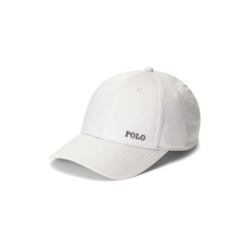 Polo Ralph Lauren Mens Logo Plaque Baseball Hat Light Grey