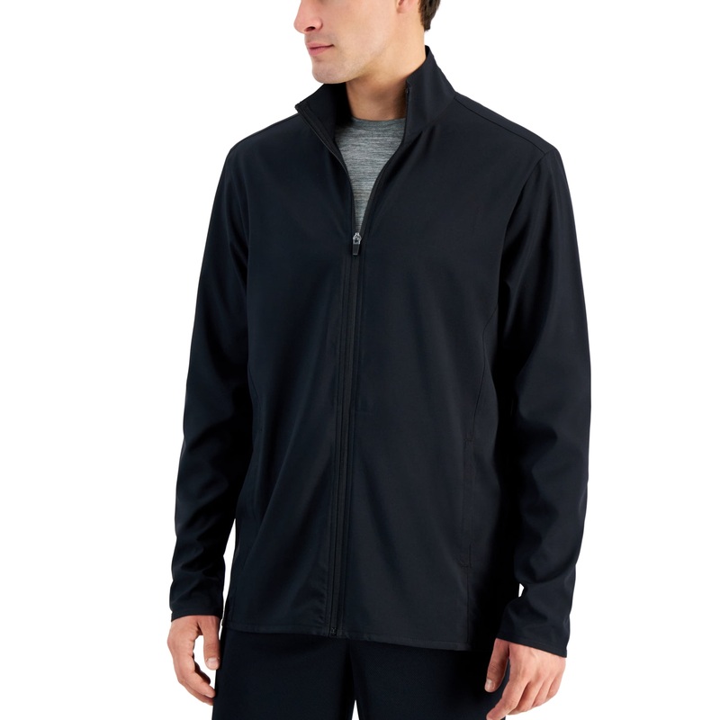 ID Ideology Men's Moisture Wicking Full Zip Jacket Black Medium