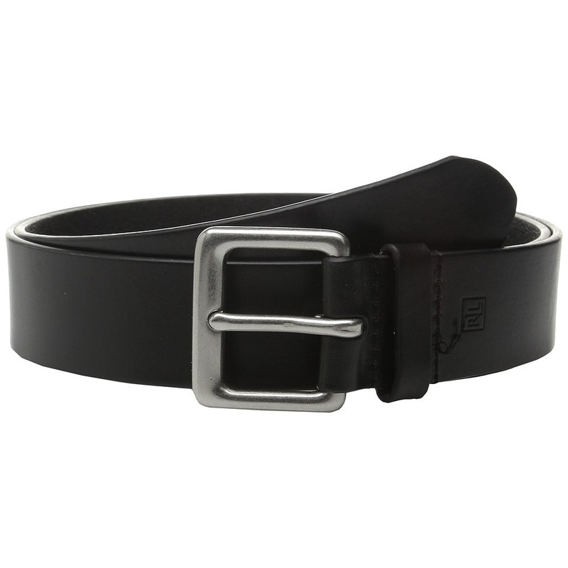 Lauren by Ralph Lauren Mens Leather Dress Belt Black 32