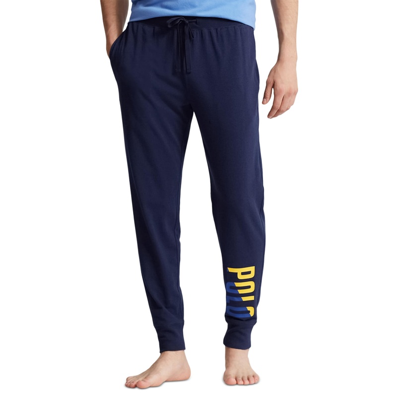 Polo Ralph Lauren Men's Logo Pajama Sleep Pants Cruise Navy Blue Small