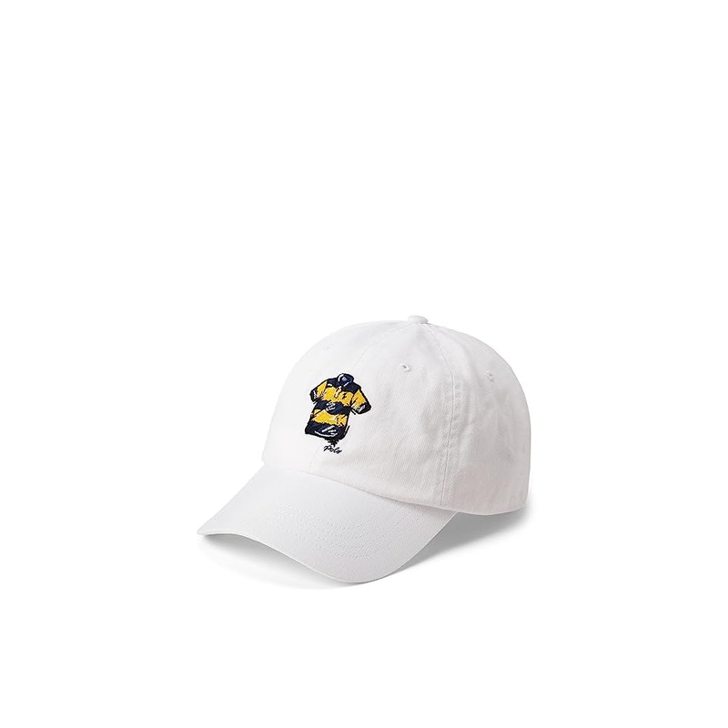 Polo Ralph Lauren Men's Rugby Shirt Twill Baseball Hat  White