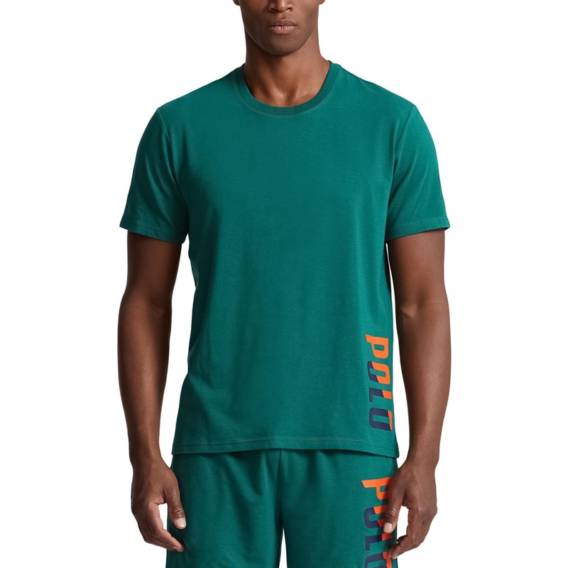 Polo Ralph Lauren Men's Short Sleeve Sleep Pajama Shirt Kelly Green Small
