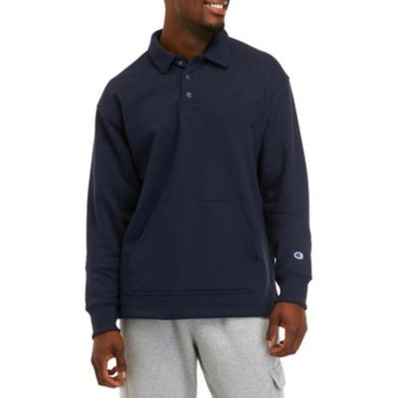 Champion Mens Fitness Workout Sweatshirt Navy Blue Small